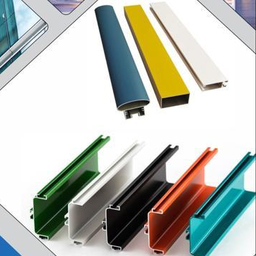 Coloured aluminium profiles